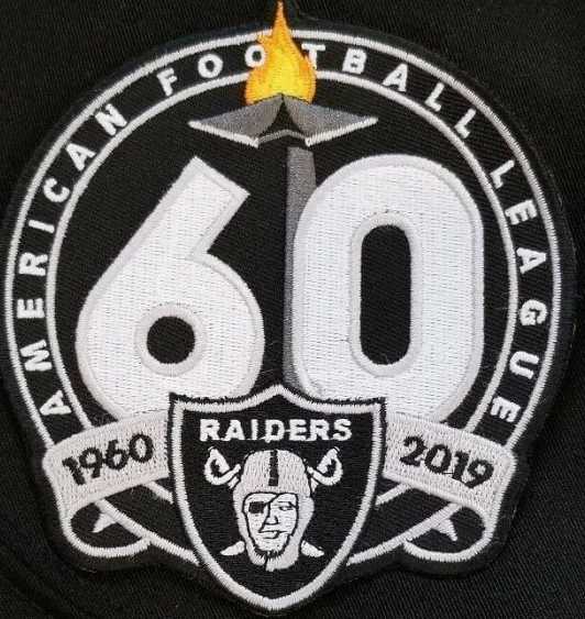 Oakland Raiders 1960-2019 60th Anniversary NFL Football Jersey Patch,We sell and wholesale Oakland Raiders 1960-2019 60th Anniversary NFL Football Jersey Patch on line form chian!